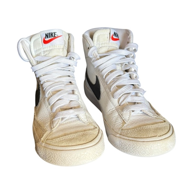 Nike blazer Mid ‘77 vintage white black sail Sneakers youth basketball youth sz4 - Picture 3 of 11